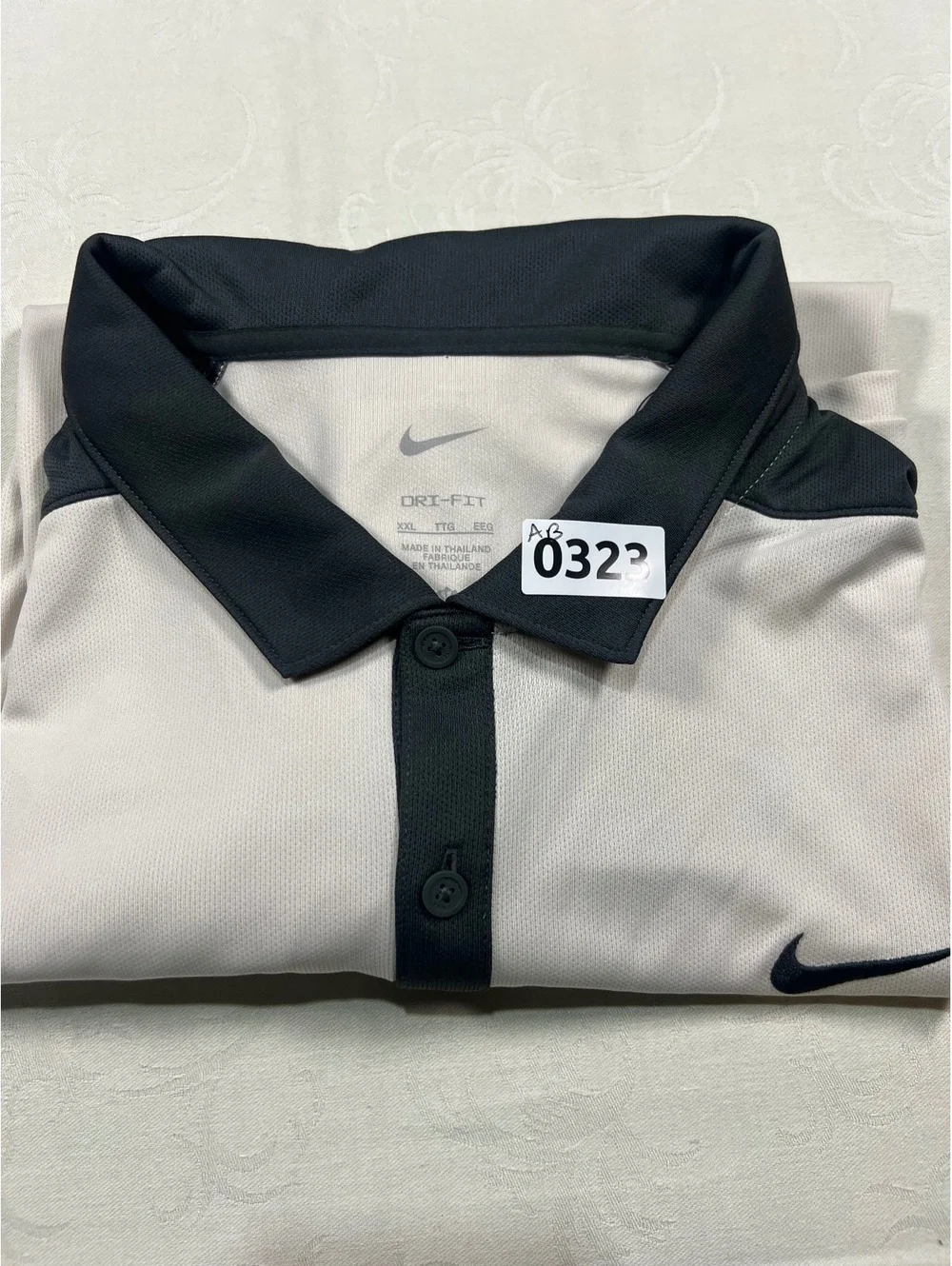 Mens Nike Victory Golf Blocked Polo Dri-Fit Orewood Brown Anthracite Size 2XL